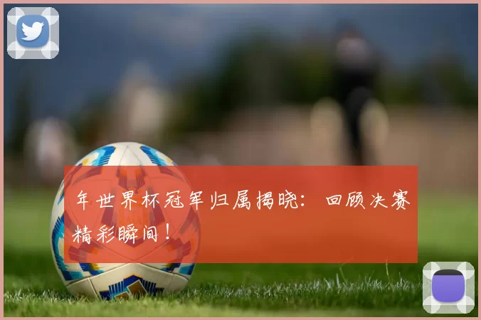 年世界杯冠军归属揭晓:回顾决赛精彩瞬间!