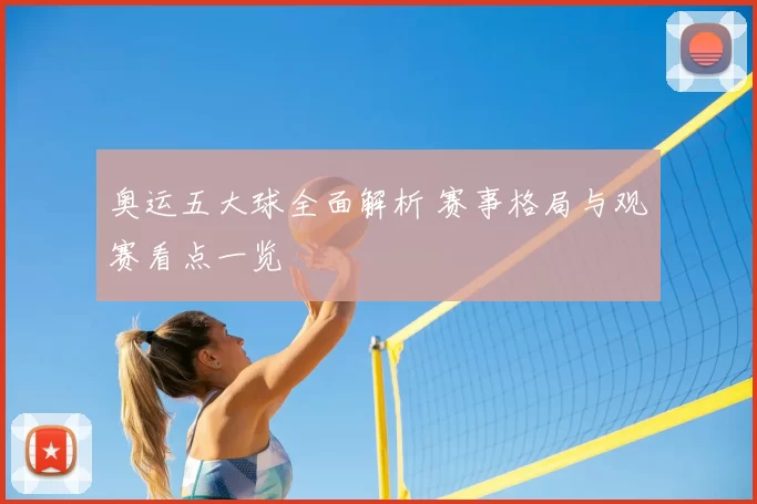 奥运五大球全面解析 赛事格局与观赛看点一览